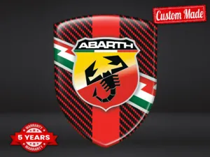 Fiat Abarth Emblemi Silicone Auto Sportivi Pregiati Esperti